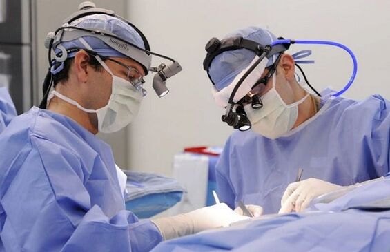 Surgery to treat back pain below left shoulder blade