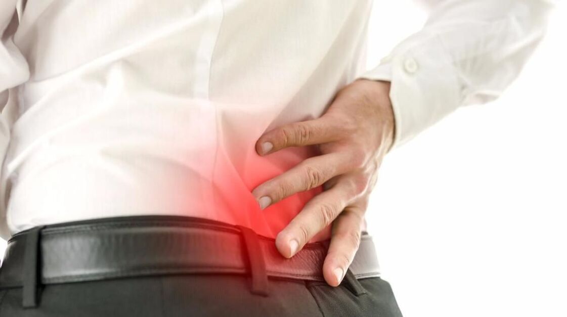 severe low back pain