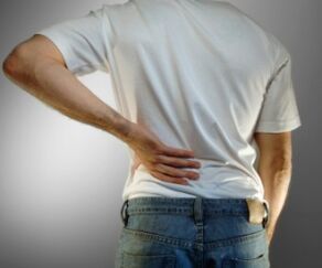 Low back pain is a symptom of osteochondrosis